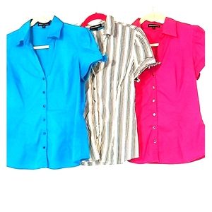 3 Assorted Express Short Sleeves Blouses